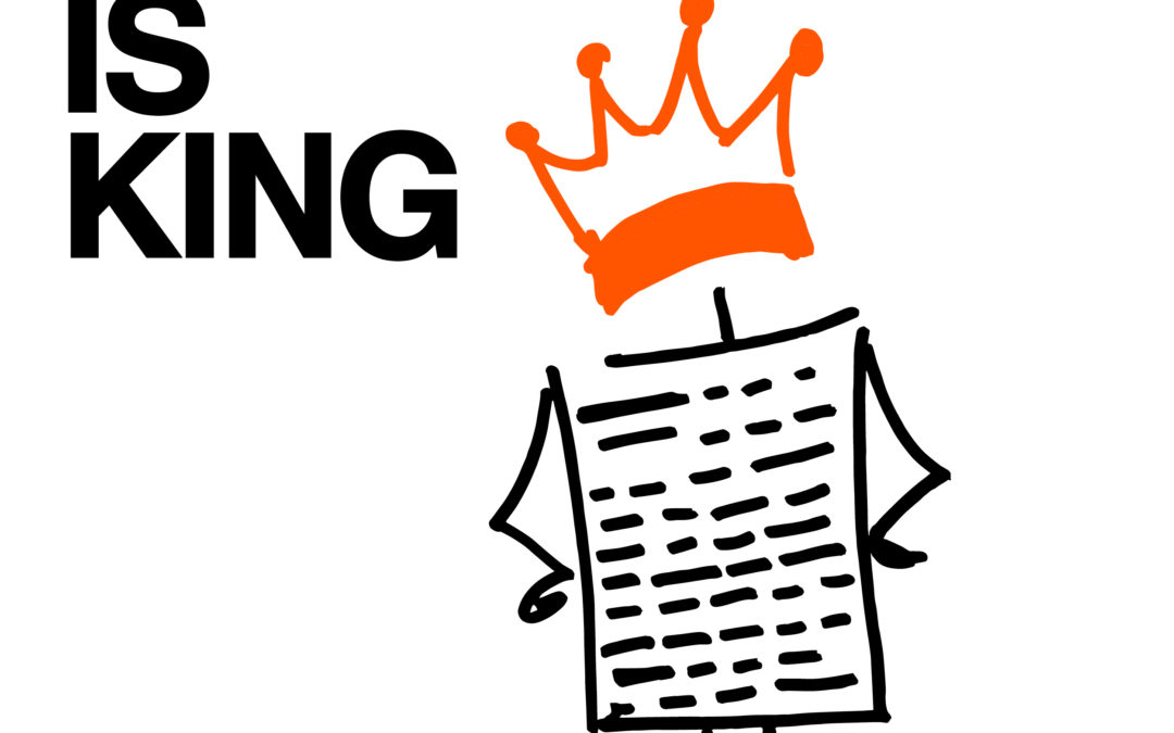 Content is king, entertainment is queen